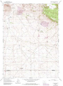 7.5' Topo Map of the Crooks Peak, WY Quadrangle