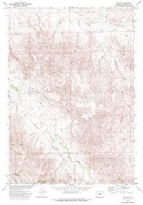7.5' Topo Map of the Croton, WY Quadrangle