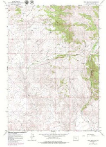 7.5' Topo Map of the Crow Mountain, WY Quadrangle