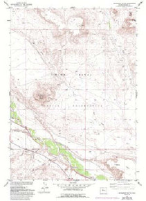 7.5' Topo Map of the Crowheart Butte, WY Quadrangle