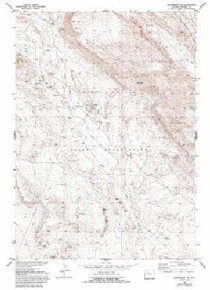 7.5' Topo Map of the Crowheart NE, WY Quadrangle