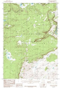 7.5' Topo Map of the Crystal Falls, WY Quadrangle