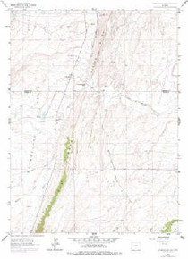 7.5' Topo Map of the Cumberland Gap, WY Quadrangle