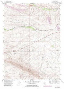 7.5' Topo Map of the Dana, WY Quadrangle