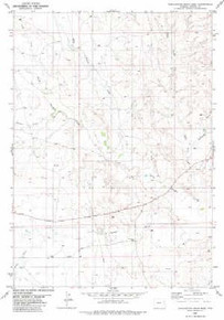 7.5' Topo Map of the Darlington Draw West, WY Quadrangle