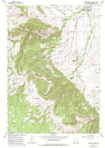 7.5' Topo Map of the Dayton South, WY Quadrangle