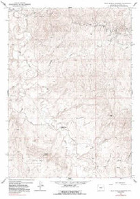 7.5' Topo Map of the Dead Woman Crossing, WY Quadrangle