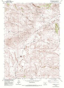 7.5' Topo Map of the Deadman Butte, WY Quadrangle