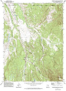 7.5' Topo Map of the Deadman Mountain, UT Quadrangle