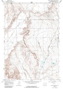 7.5' Topo Map of the Deaver Reservoir, WY Quadrangle