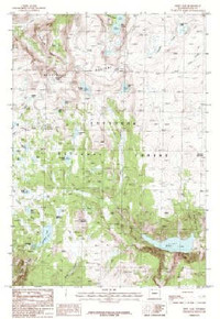 7.5' Topo Map of the Deep Lake, WY Quadrangle
