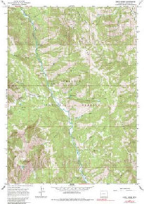 7.5' Topo Map of the Deer Creek, WY Quadrangle