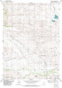7.5' Topo Map of the Deer Hill, WY Quadrangle