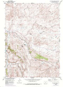 7.5' Topo Map of the Del Monte Ridge, WY Quadrangle