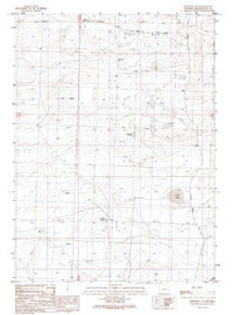 7.5' Topo Map of the Dennison Cap, WY Quadrangle