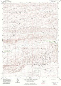 7.5' Topo Map of the Dereemer Ranch, WY Quadrangle