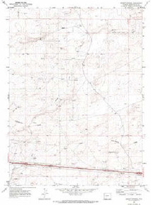 7.5' Topo Map of the Desert Springs, WY Quadrangle