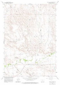 7.5' Topo Map of the Devils Kitchen, WY Quadrangle