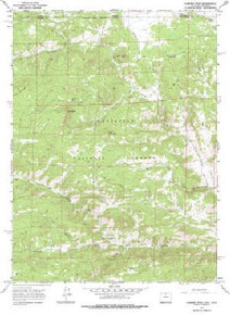 7.5' Topo Map of the Diamond Peak, CO Quadrangle