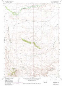 7.5' Topo Map of the Dickie Springs, WY Quadrangle