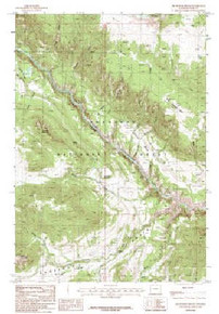 7.5' Topo Map of the Dillworth Bench, WY Quadrangle