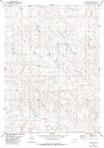 7.5' Topo Map of the Dixon Ranch, WY Quadrangle