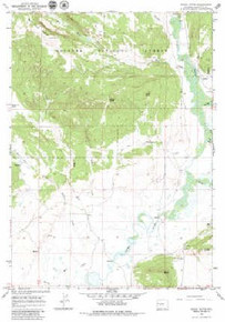 7.5' Topo Map of the Dodge Butte, WY Quadrangle