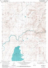 7.5' Topo Map of the Dodge Ranch, WY Quadrangle