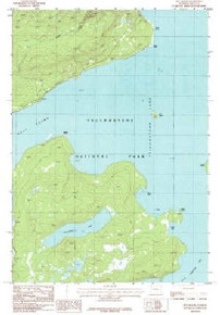 7.5' Topo Map of the Dot Island, WY Quadrangle