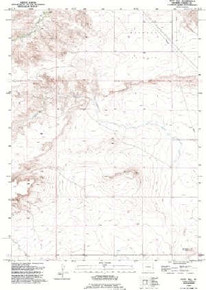 7.5' Topo Map of the Doty Hill, WY Quadrangle