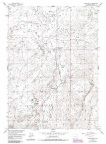 7.5' Topo Map of the Double Butte, WY Quadrangle