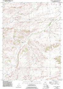 7.5' Topo Map of the Double L Ranch, WY Quadrangle
