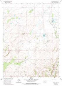 7.5' Topo Map of the Downey Lakes, WY Quadrangle