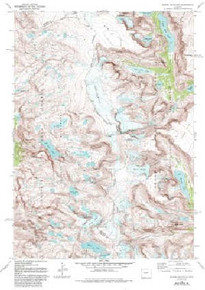 7.5' Topo Map of the Downs Mountain, WY Quadrangle
