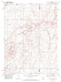 7.5' Topo Map of the Dripping Rock Spring, WY Quadrangle