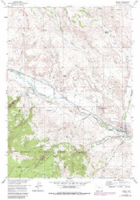 7.5' Topo Map of the Dubois, WY Quadrangle