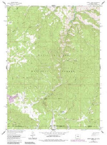 7.5' Topo Map of the Dudley Creek, WY Quadrangle