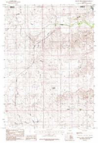 7.5' Topo Map of the Dugout Creek North, WY Quadrangle