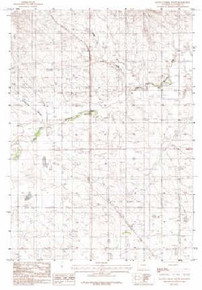 7.5' Topo Map of the Dugout Creek South, WY Quadrangle