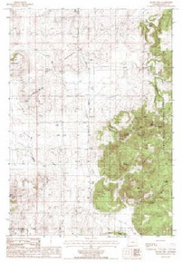 7.5' Topo Map of the Duling Hill, WY Quadrangle