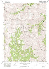 7.5' Topo Map of the Dunrud Peak, WY Quadrangle