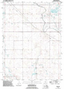 7.5' Topo Map of the Duroc, WY Quadrangle