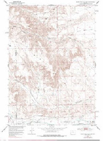 7.5' Topo Map of the Dutch Nick Flat SW, WY Quadrangle