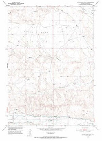 7.5' Topo Map of the Dutch Nick Flat, WY Quadrangle