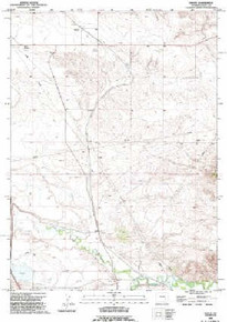7.5' Topo Map of the Dwyer, WY Quadrangle