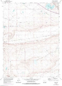 7.5' Topo Map of the Miller, WY Quadrangle