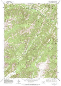 7.5' Topo Map of the Eagle Creek, WY Quadrangle
