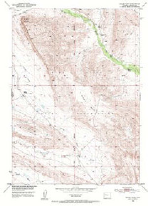 7.5' Topo Map of the Eagle Point, WY Quadrangle