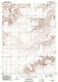 7.5' Topo Map of the Eagles Nest, WY Quadrangle