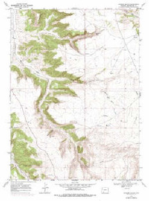 7.5' Topo Map of the Earnest Butte, WY Quadrangle